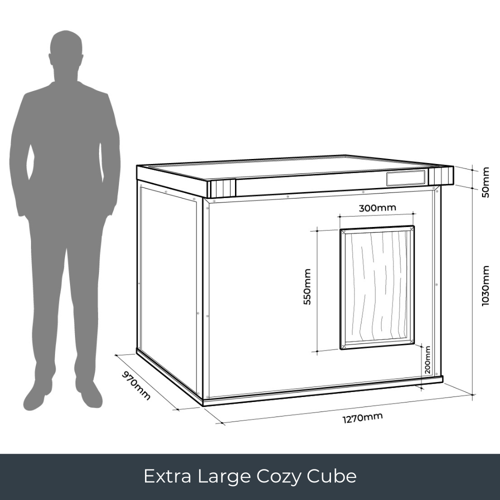 CozyCube Coldroom Panel Insulated Dog House/Kennel