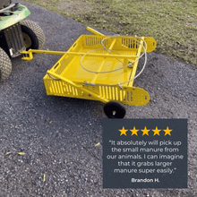 Scoop'N'Tow Manure Scooper / Paddock Field Cleaner + Trailer