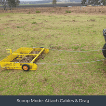 Scoop'N'Tow Manure Scooper / Paddock Field Cleaner + Trailer