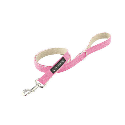 organic eco friendly pink hemp dog lead
